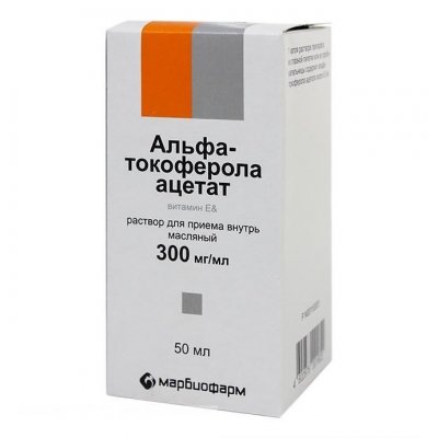 Купить альфа-токоферола ацетат (витамин е), раствор для приема внутрь, масляный 300мг/мл, флакон 50мл в Балахне