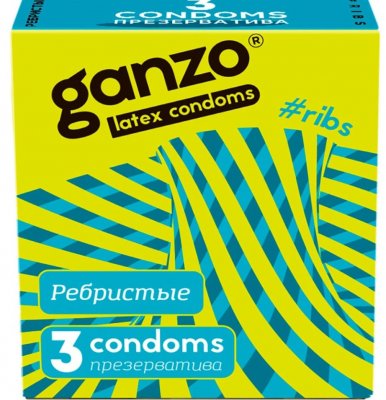 Купить ganzo (ганзо) презервативы рибс 3шт в Балахне