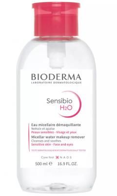 Купить bioderma sensibio (биодерма сенсибио) мицеллярная вода очищающая флакон-помпа 500мл в Балахне