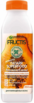 Купить garnier fructis (гарньер фруктис) бальзам-ополаскиватель восстановление суперфуд папайя, 350мл в Балахне