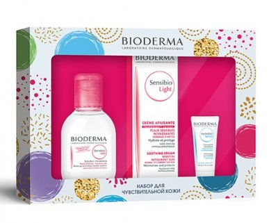 Купить bioderma sensibio (биодерма) набор: лайт крем 40мл+ мицеллярная вода 100мл+гидрабио сыворотка 15мл в Балахне