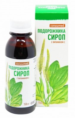 Купить подорожника сироп с витамином с консумед (consumed), флакон 150мл бад в Балахне