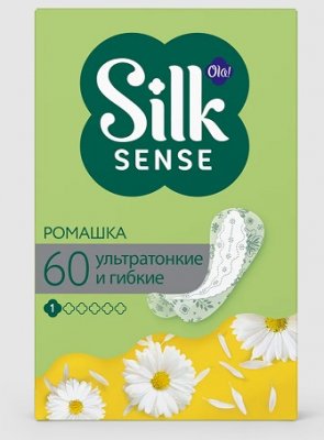 Купить ola! (ола) прокладки ежедневные silk sens light deo стринг-мультиформ ромашка, 60 шт в Балахне