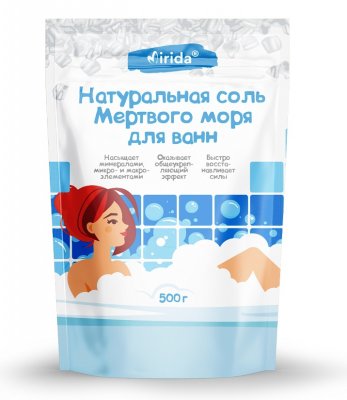 Купить мирида (mirida), соль для ванн мертвого моря натуральная, 500г в Балахне