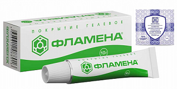 Фламена покрытие гелевое, туба 10г+салфетка