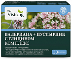 Купить dr vistong (д-р вистонг) комплекс валериана+пустырник с глицином, капсулы 30 шт бад в Балахне