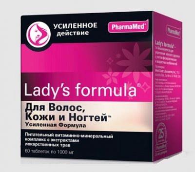 Купить lady's formula (леди-с формула) для волос, кожи, ногтей усиленная формула, таблетки 60 шт бад в Балахне
