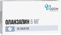 Купить оланзапин, таблетки, покрытые пленочной оболочкой 5мг, 28 шт в Балахне