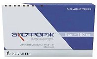 Купить эксфорж, таблетки, покрытые пленочной оболочкой 5мг+160мг, 28 шт в Балахне