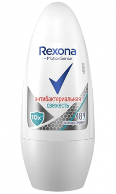 Купить rexona (рексона) дезодорант-ролик антибактериальная свежесть, 50мл в Балахне