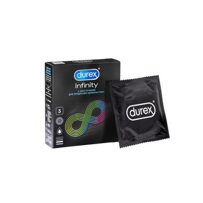 Купить durex (дюрекс) презервативы infinity гладкие с анестетиком (вариант 2) 3шт в Балахне