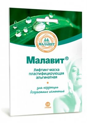 Купить малавит, лифтинг-маска альгинатная пластифицирующая 10мл, 1 шт в Балахне