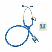 Купить стетоскоп amrus (амрус) 04-ам511 delux медицинский двухсторонний педиатрический, синий в Балахне