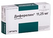 Купить диферелин, лиофилизат для приготовления суспензии для в/мышечного и п/кожного введения пролонг действия 11,25мг, флакон в Балахне