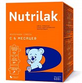 Купить нутрилак 2 (nutrilak 2) молочная смесь с 0 до 6 месяцев, 600г в Балахне