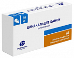 Купить цинакальцет канон, таблетки, покрытые пленочной оболочкой 30мг 28шт в Балахне