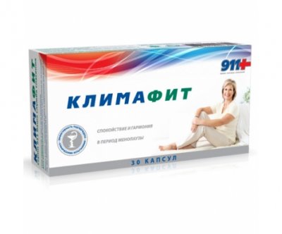 Купить 911 климафит комплекс витаминов для женщин при менопаузе капсулы, 30 шт бад в Балахне