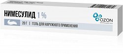 Купить нимесулид, гель для наружного применения 1%, 20г в Балахне