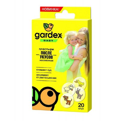 Купить пластырь gardex baby (гардекс) после укусов насекомых, 20 шт в Балахне