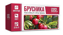 Купить фиточай брусники листья грин сайд, фильтр-пакеты 1,5г, 20 шт бад в Балахне