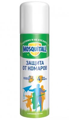 Купить mosquitall (москитолл) универсальная защита аэрозоль от комаров 150 мл в Балахне