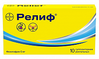 Купить релиф, суппозитории ректальные 5мг, 10 шт в Балахне