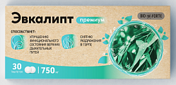 Купить эвкалипт премиум bioforte, таблетки для рассасывания 750 мг, 30 шт бад в Балахне