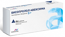Купить бисопролол авексима, таблетки покрытые пленочной оболочкой 5 мг, 60 шт в Балахне