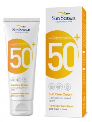 Купить sun season (сан сизон) крем солнцезащитный для тела 65мл spf50+ в Балахне