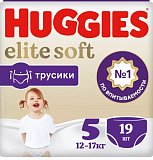 Huggies (Хаггис) трусики EliteSoft 5, 13-17кг 19 шт