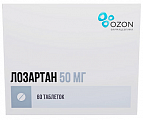 Купить лозартан, таблетки, покрытые пленочной оболочкой 50мг, 60 шт в Балахне