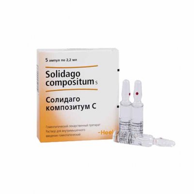 Купить солидаго композитум с, раствор для внутримышечного введения гомеопатический 2,2мл, ампулы 5шт в Балахне