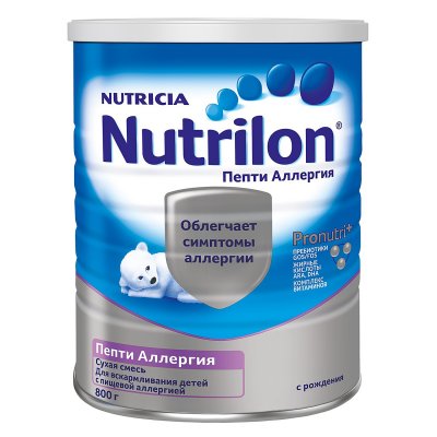 Купить nutrilon (нутрилон) пепти аллергия сухая смесь детская с рождения, 800г в Балахне