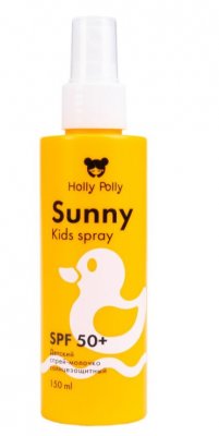 Купить holly polly (холли полли) sunny детский спрей-молочко spf 50+ водостойкий 3+, 150мл в Балахне
