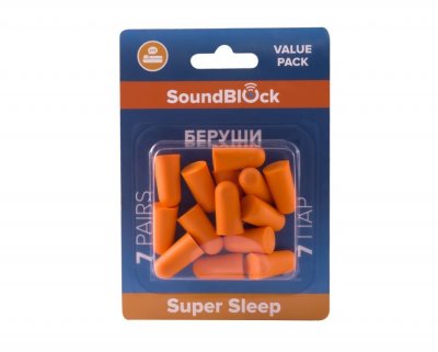 Купить беруши soundblock (саундблок) super sleep пенные, 7 пар в Балахне