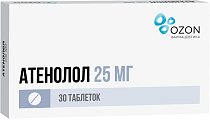 Купить атенолол, таблетки, покрытые пленочной оболочкой 25мг, 30 шт в Балахне