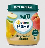 Купить фрутоняня пюре ябл/груша/перс. фрукт.салатик 100г в Балахне