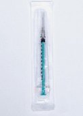 Купить шприц 1мл инсулиновый 100ин/ед (трехкомпонентный) стерильный с иглой луер 0,4х12мм премиум, 100 шт в Балахне