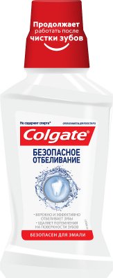 Купить колгейт (colgate) ополаскиватель для полости рта безопасное отбеливание, 250 мл в Балахне