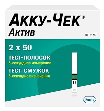 Тест-полоски Accu-Chek Active (Акку-Чек), 100 шт