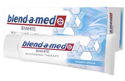 Купить бленд-а-мед (blend a med) зубная паста 3d вайт whitening therapy защита эмали 75мл в Балахне