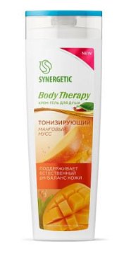 Synergetic Body Therapy (Синергетик), крем-гель для душа манговый мусс, 380 мл