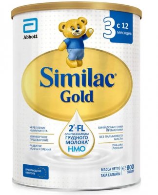 Купить симилак (similac) gold 3 детское молочко с 12 месяцев, 800г в Балахне