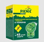 Купить пикник (picnic) family электрофумигатор+жидкость от комаров 45ночей в Балахне