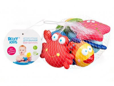 Купить roxy-kids (рокси-кидс) игрушки для ванной морские обитатели, 6 шт в Балахне