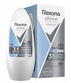 Купить rexona (рексона) clinical protection антиперспирант-шариковый гипоаллергенный без запаха 50 мл в Балахне