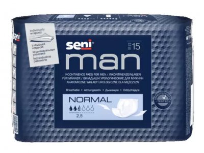 Купить seni men (сени мэн) вкладыши урологические для мужчин нормал 15шт в Балахне