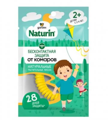 Купить gardex naturin (гардекс) браслет репеллентный от комаров, для взрослых и детей с 2 лет, 1 шт. в Балахне