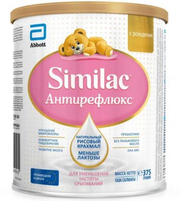 Купить симилак (similac) антирефлюкс, смесь молочная, с рождения 375г в Балахне