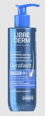 Купить librederm cerafavit (либридерм церафавит) шампунь мягкий физиологический с церамидами и пребиотиком 250 мл в Балахне